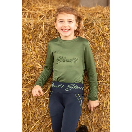 Camiseta de manga larga "STOUT! LIME" Junior de HARRY'S HORSE