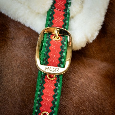 Pack de Cabezada de cuadra + Ramal + Orejeras "CHRISTMAS" de HARRY'S HORSE