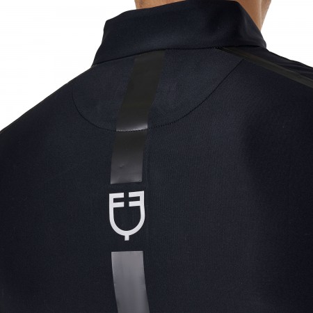 OT Polo de entrenamiento de manga larga para Hombre de EQUESTRO Negro Talla M