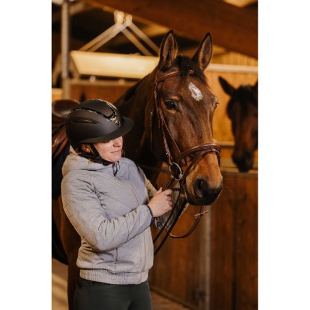 Casco de equitación "AGRIS VISERA ANCHA BLACK" de EQUITHÈME