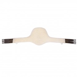 OT Cincha barriguera con borreguito desmontable de QHP Negro Talla 125 2