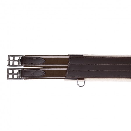OT Cincha barriguera con borreguito desmontable de QHP Negro Talla 125