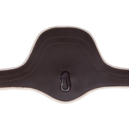OT Cincha barriguera con borreguito desmontable de QHP Negro Talla 125