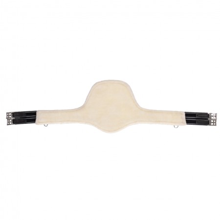 OT Cincha barriguera con borreguito desmontable de QHP Negro Talla 125