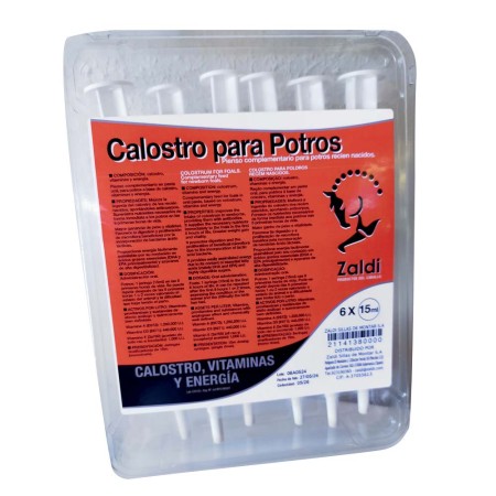 Calostro para potros 6x15gr de ZALDI