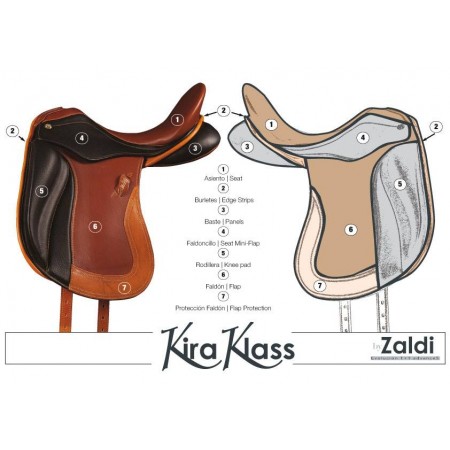 Silla de montar Zaldi doma Kira Klass 
