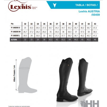OT Botas Austria de Lexhis Talla 35 Gemelo M
