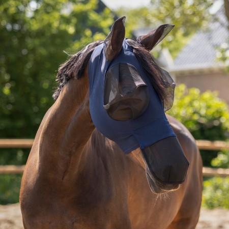 Máscara antimoscas con protección nasal "SUPER BUG" de QHP