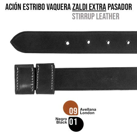 Acion estribo vaquera Zaldi Extra con pasador