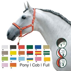 Cabezada de cuadra Zaldi banderas nylon doble