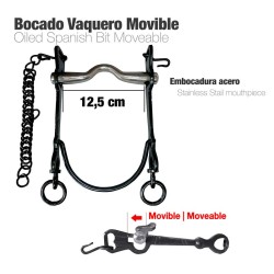 Bocado vaquero Movible Eco. pavonado 12.5 cm