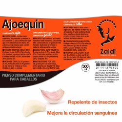 PIENSO COMPLEMENTARIO "AJOEQUIN" DE ZALDI (600g) 2