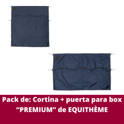 Pack de: Cortina + puerta para box "PREMIUM" de EQUITHÈME