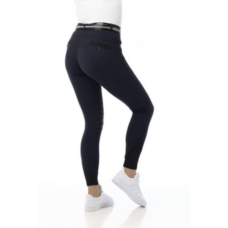 OT Pantalón "SAFIR" con Rodillera de Silicona de EQUITHÈM Negro Talla 12 años