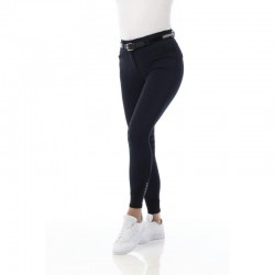 OT Pantalón "SAFIR" con Rodillera de Silicona de EQUITHÈM Negro Talla 12 años