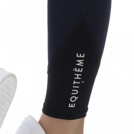 OT Pantalón "SAFIR" con Rodillera de Silicona de EQUITHÈM Negro Talla 12 años