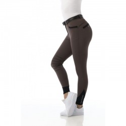 OT Pantalón "SAFIR" con Rodillera de Silicona de EQUITHÈM Negro Talla 12 años
