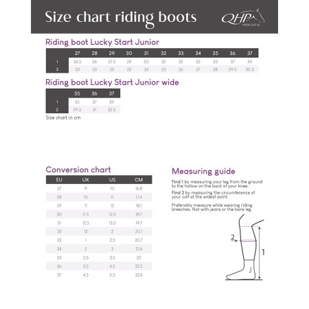 Botas de Equitación Junior "LUCKY START" de QHP