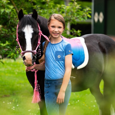 Camiseta de Equitación Junior "ROSALYNN" de QHP