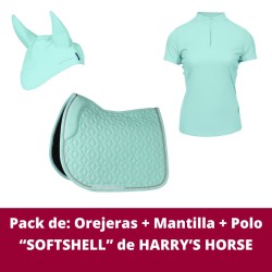 Pack de: Orejeras + Mantilla + Polo “SOFTSHELL” de HARRY’S HORSE