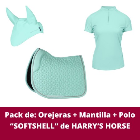 Pack de: Orejeras + Mantilla + Polo “SOFTSHELL” de HARRY’S HORSE