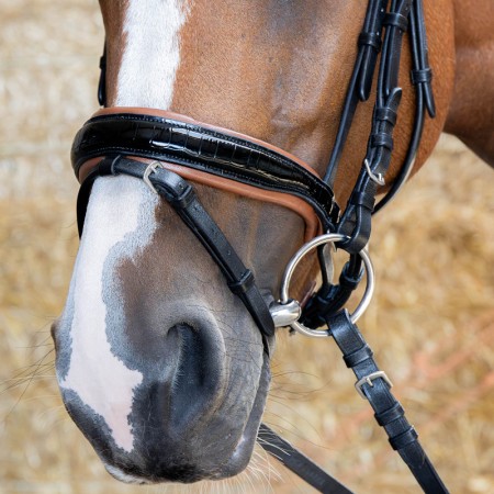 Cabezada Harry’s Horse Black Cognac de Cuero