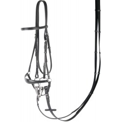OT Cabezada de montar con muserola alemana de HARRY'S HORSE Negro talla Full
