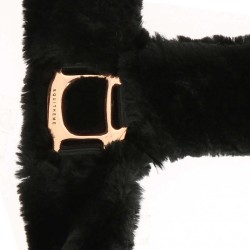 OT Cabezada de Cuadra "TEDDY" Pink Gold de EQUITHÈME Negro talla Poni 2
