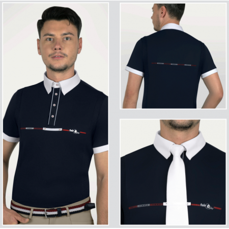 OT Camiseta de Competición para Hombre "DAVID" de FairPlay Azul Marino Talla 48 (M)