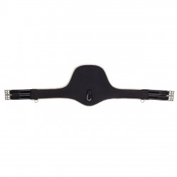 OT Cincha barriguera con borreguito desmontable de QHP Negro Talla 125