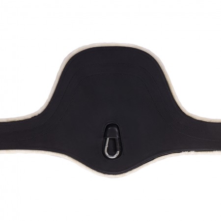 OT Cincha barriguera con borreguito desmontable de QHP Negro Talla 125