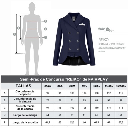 OT Semi-Frac de Concurso "REIKO VG" de FAIRPLAY Burdeos Talla 40