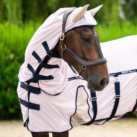 OT Manta anti-moscas con Cuello y cubre-orejas "MESH PRO SUPERIOR" de HARRY'S HORSE Talla 165 cm