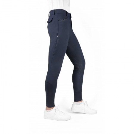 OT Breeches con Grip "EK-SAMUEL" para Hombre de EQUITHÈME Azul Marino Talla 42