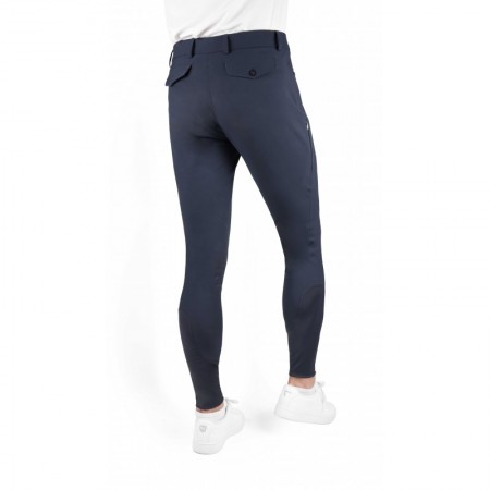 OT Breeches con Grip "EK-SAMUEL" para Hombre de EQUITHÈME Azul Marino Talla 42