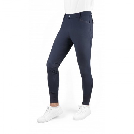 OT Breeches con Grip "EK-SAMUEL" para Hombre de EQUITHÈME Azul Marino Talla 42