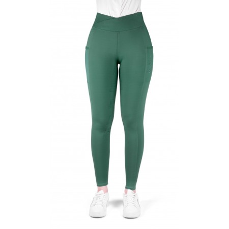 Legging de Equitación Mujer "JE T'AIME EK-FLORA" Full Grip de EQUITHÈME