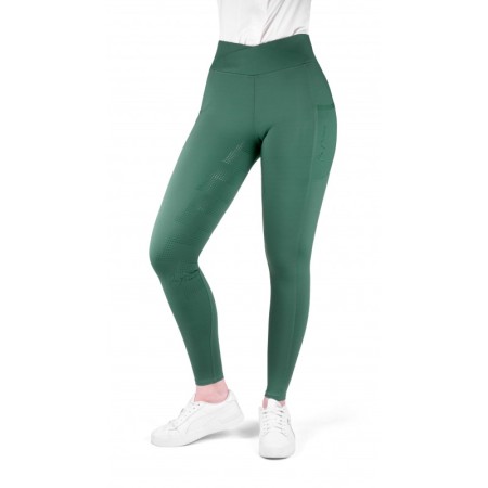 Legging de Equitación Mujer "JE T'AIME EK-FLORA" Full Grip de EQUITHÈME