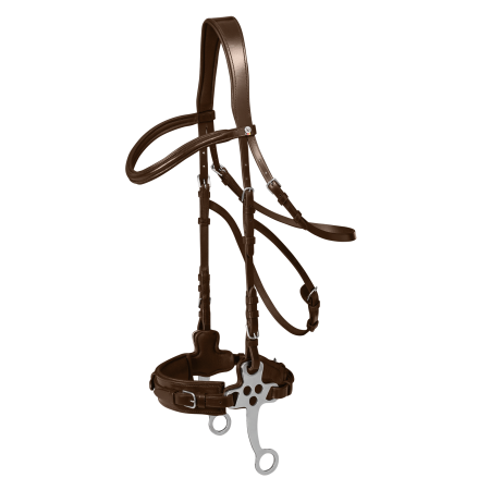 Brida X-Line Hackamore de Waldhausen sin embocadura