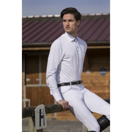 Polo competición niño manga larga Equi-Thème Mesh