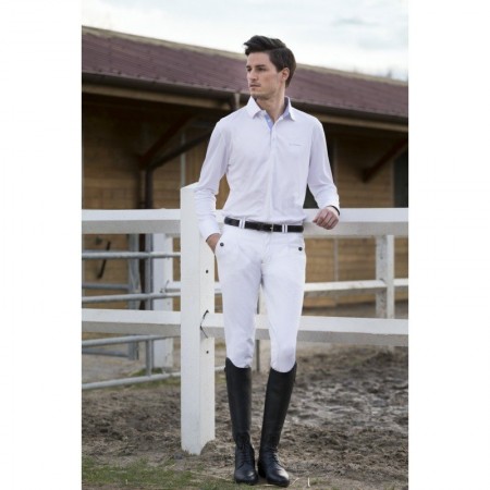 Polo competición niño manga larga Equi-Thème Mesh