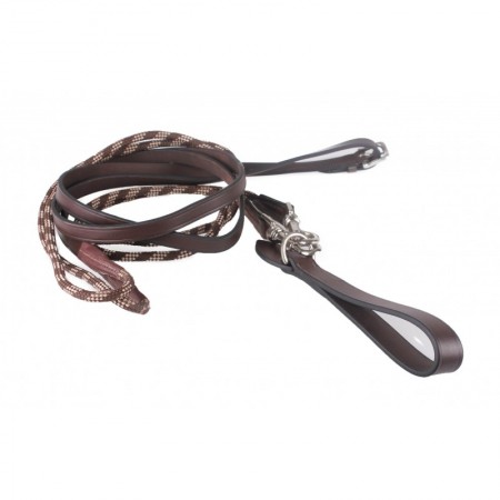 Riendas alemanas QHP cuero y cuerda