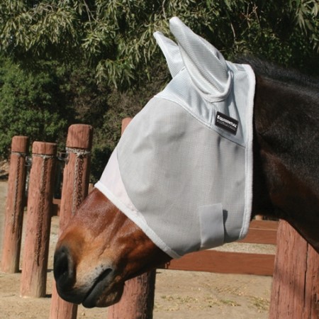 Máscara anti-moscas PROFESSIONAL'S CHOICE EQUISENTIAL con protección de orejas