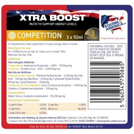 XTRA BOOST™ suplemento para la competición