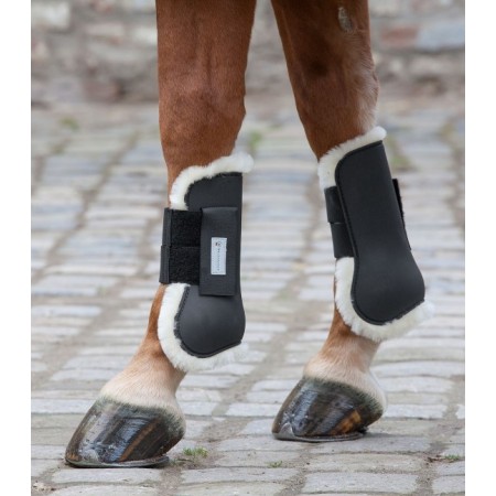 Protectores para caballo con borreguillo natural Waldhausen