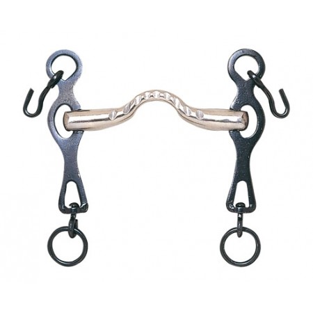 Bocado portugués embocadura acero 12.5Cm
