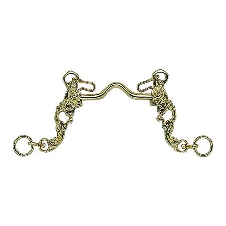 Bocado portugués labrado 12,5 cm