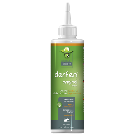 Derfen Orifinal loción para la dermatitis estival del caballo