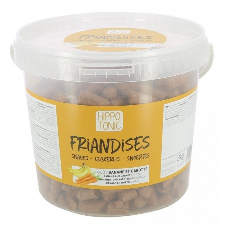 Caramelos HIPPOTONIC para caballo sabor Plátano y Zanahoria