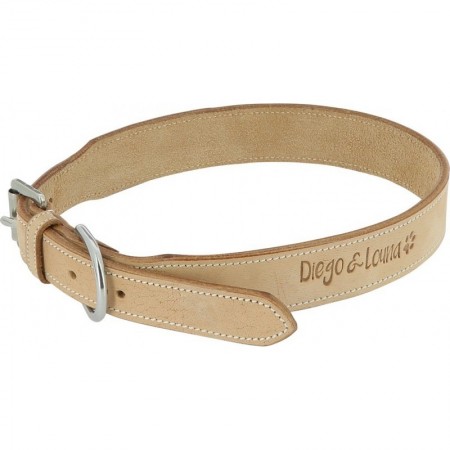 Collar de cuero natural Diego & Louna